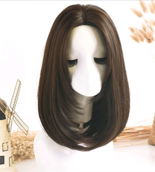 Wig in the long straight hair fashion realistic wig