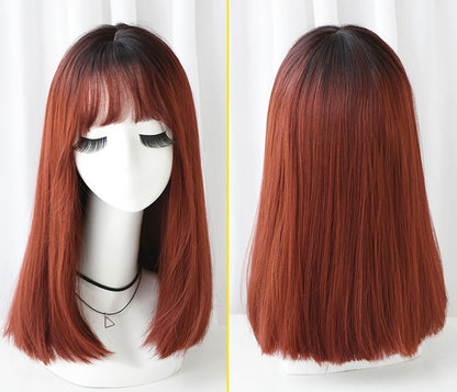 Fashion realistic hair long straight hair wig